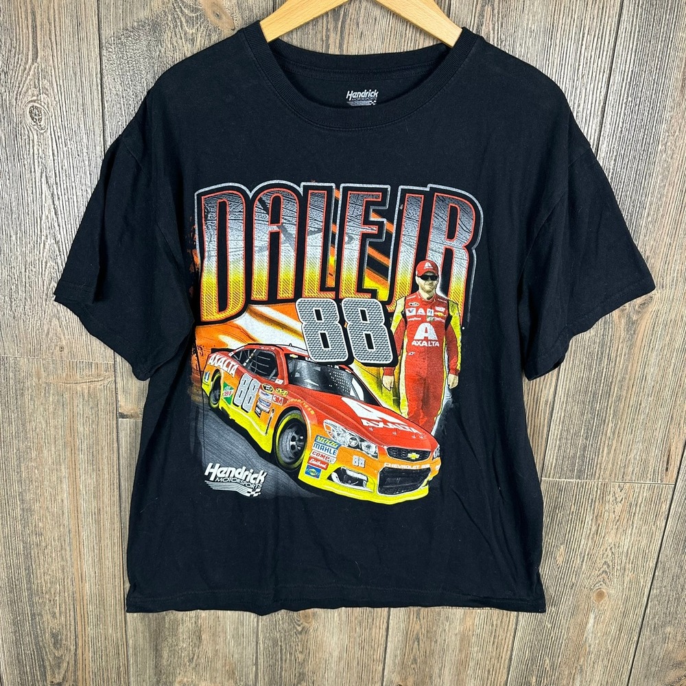 NASCAR Dale Earnhardt Jr Hendrick Motorsports 88 Racing Graphic T-Shirt Large